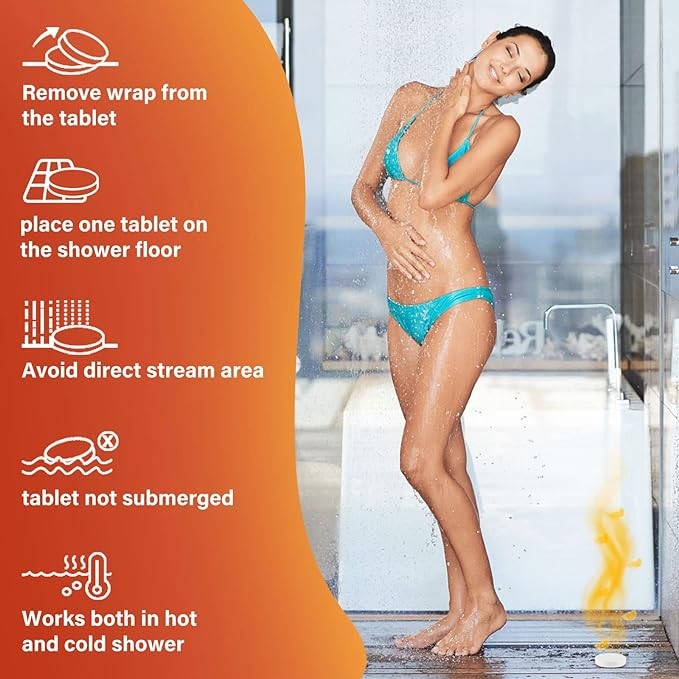 Shower Steamers Aromatherapy Birthday Gifts for Women - Variety Pack of 6 Shower Bombs with Natural Essential Oils, Self Care & Relaxation, Mothers Day Gifts for Mom Wife from Daughter, Gifts for Her